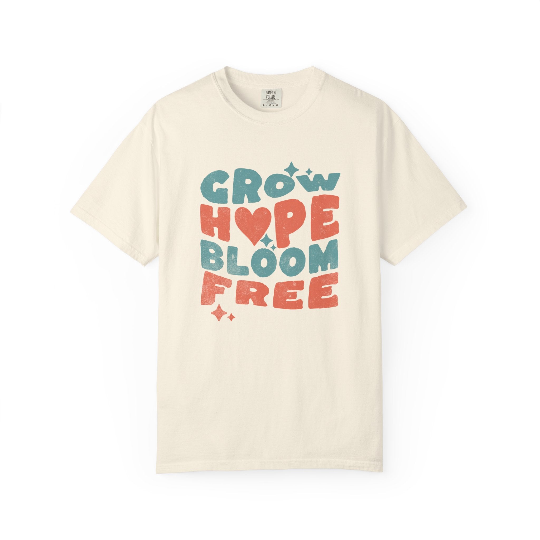 Classic Comfort Colors® 1717 Unisex T-Shirt – Grow Hope, Bloom Free | Made in USA